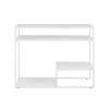 42" Metal & Wood Tiered Shelf Console Table - Solid White [324286]