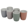 Set of 6 Colourful 240ml Mugs [523059]