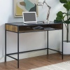 42" Modern Wood & Glass Desk - Reclaimed Wood [780579][133922]