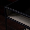 42" Industrial Style Wood & Glass Desk - Grey Wash [780562][134868]