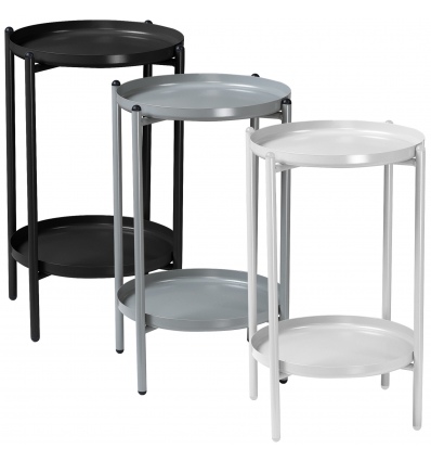 STOLBERG 2 Tier 50cm Metal Side Table