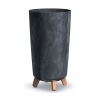 GRACIA TUBUS Tall Slim Plastic Planter With Legs