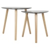 2 Pcs Teardrop Nesting Table