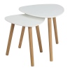 2 Pcs Teardrop Nesting Table