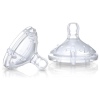 Nuby Natural Touch Medium Flow Replacement Bottle Teats - 2 Pack [676019]