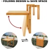 Toronto Adjustable Hanging Balcony Folding Deck Tables