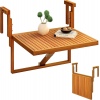 Toronto Adjustable Hanging Balcony Folding Deck Tables