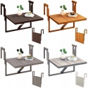 Toronto Adjustable Hanging Balcony Folding Deck Tables