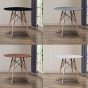 TROMSO 80cm Round Scandi Style Kitchen Table