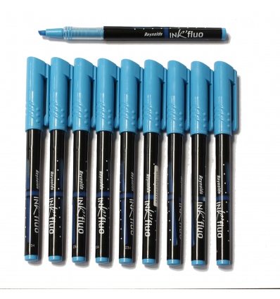 12 Reynolds Blue Ink Highlighters