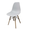 TROMSO 80cm Round Scandi Style Kitchen Table[White] + Scandi Style Kitchen Chairs[4 Pk,]