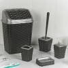 5Pc  Rattan Elegance Bathroom Set