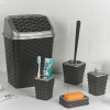 5Pc  Rattan Elegance Bathroom Set