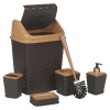 5Pc  Rattan Elegance Bathroom Set