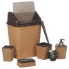 5Pc  Rattan Elegance Bathroom Set