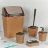 5Pc  Rattan Elegance Bathroom Set