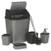 5Pc  Rattan Elegance Bathroom Set