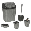 5Pc  Rattan Elegance Bathroom Set