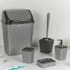 5Pc  Rattan Elegance Bathroom Set