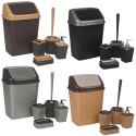 5Pc  Rattan Elegance Bathroom Set