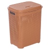 55L Plastic Rattan Laundry Basket