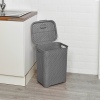 55L Plastic Rattan Laundry Basket