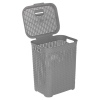 55L Plastic Rattan Laundry Basket