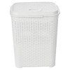 55L Plastic Rattan Laundry Basket