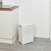 55L Plastic Rattan Laundry Basket