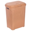 55L Plastic Rattan Laundry Basket
