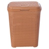 55L Plastic Rattan Laundry Basket