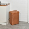 55L Plastic Rattan Laundry Basket