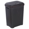 55L Plastic Rattan Laundry Basket