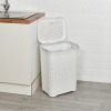 55L Plastic Rattan Laundry Basket