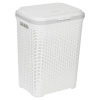 55L Plastic Rattan Laundry Basket