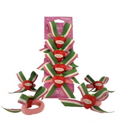 Strawberry Shortcake Ponytail Holders 4 Pack