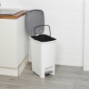 40L Slim Pedal Bin With Insert [001537]