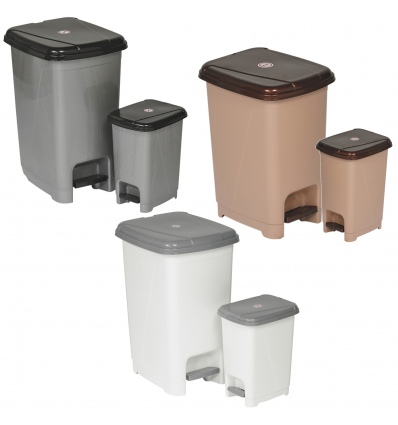 40L Slim Pedal Bin With Insert [001537]