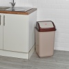 Plastic Bin With Swing Lid