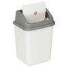 Plastic Bin With Swing Lid