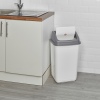 Plastic Bin With Swing Lid