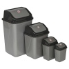 Plastic Bin With Swing Lid