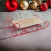 Christmas Sledge Beechwood & Metal Serving Tray 14x46x22cm [255561]