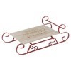 Christmas Sledge Beechwood & Metal Serving Tray 14x46x22cm [255561]