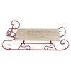 Christmas Sledge Beechwood & Metal Serving Tray 14x46x22cm [255561]