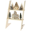 Decorative Winter Scene Wooden Display Ladder With 6 LEDs [031516]