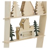 Decorative Winter Scene Wooden Display Ladder With 6 LEDs [031516]