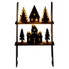 Decorative Winter Scene Wooden Display Ladder With 6 LEDs [031516]