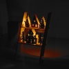 Decorative Winter Scene Wooden Display Ladder With 6 LEDs [031516]