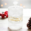 Merry Xmas 3 Tier Glass Storage Jar [121425]